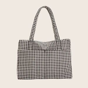 baggu cloud carry on gingham